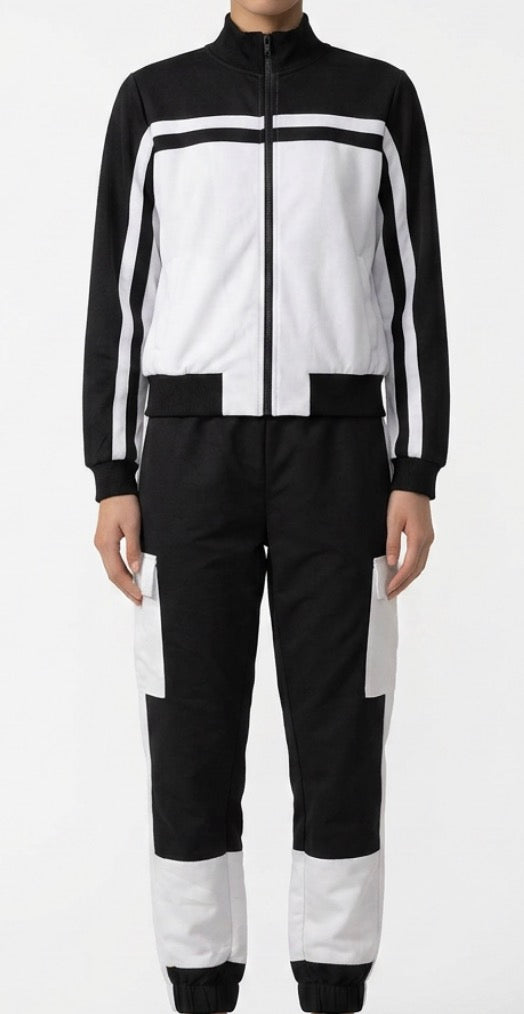 Sporty Jacket and Colour Blocked Pants   - Balera