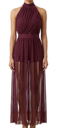 Halter Top With Slit Skirt - Balera