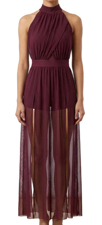 Halter Top With Slit Skirt - Balera
