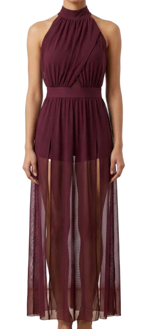 Halter Top With Slit Skirt - Balera