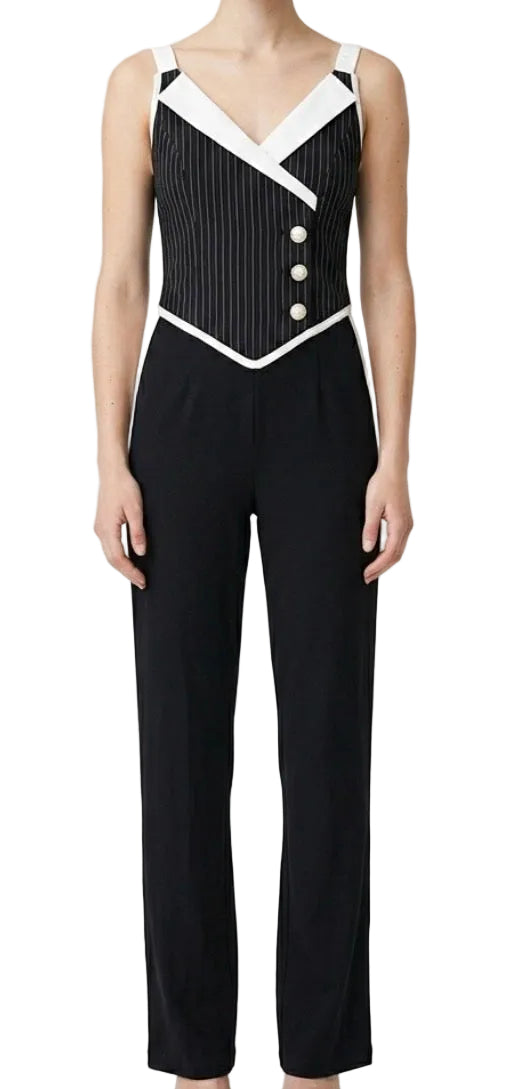 "New York, New York" Pinstripe Jumpsuit Jazz Costume - Weissman