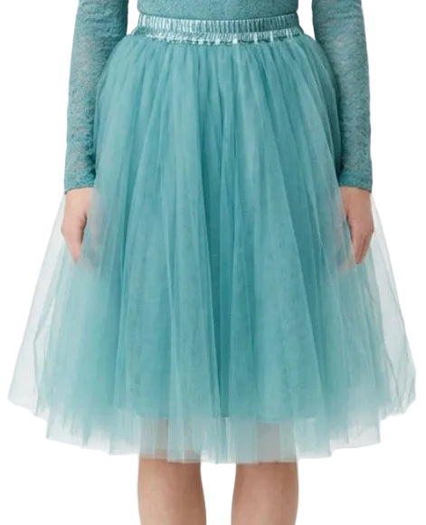 Teal Full Tulle Skirt