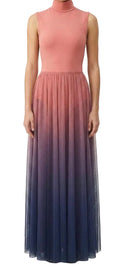 Pastel Ombre Floor Length Dress