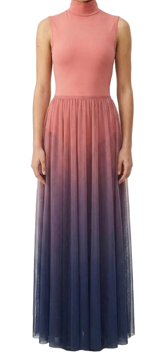 Pastel Ombre Floor Length Dress