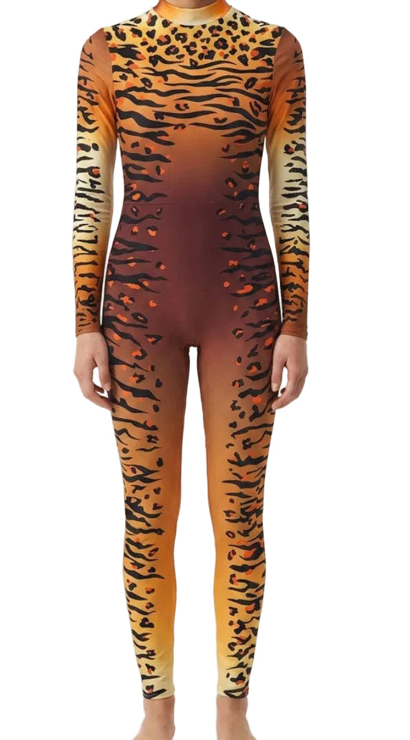 Tiger Print Pant Suit