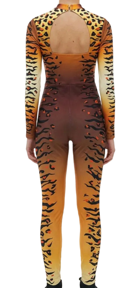 Tiger Print Pant Suit