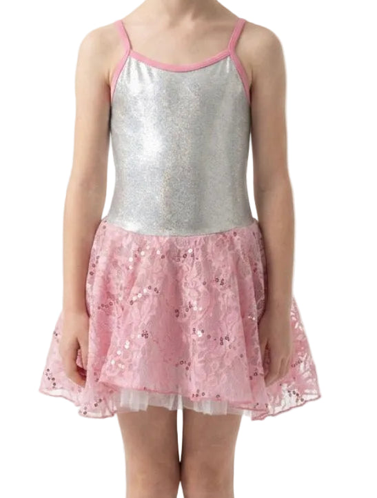 Silver and Pink Ballet Dress