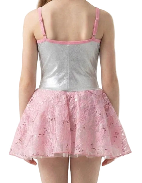 Silver and Pink Ballet Dress