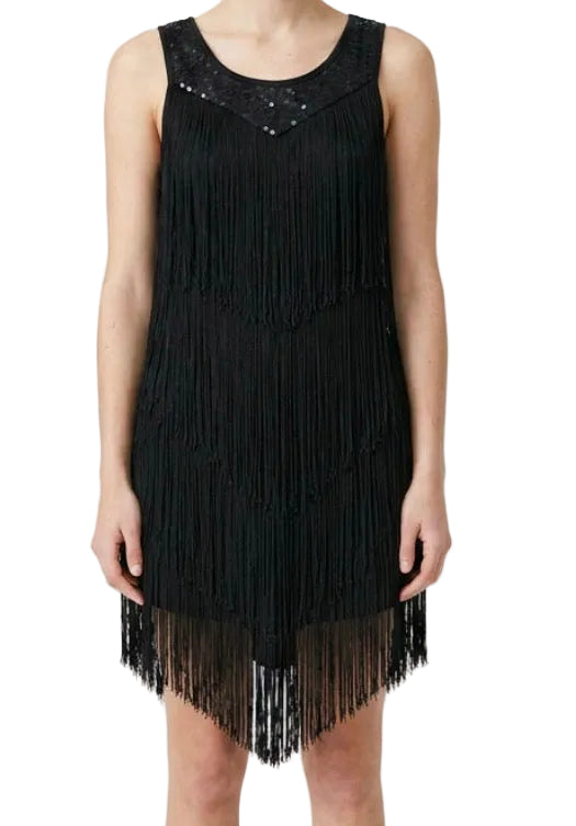 Multi Layer Fringe Dress - Balera