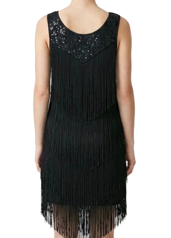 Multi Layer Fringe Dress - Balera