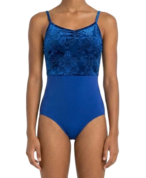 Royal Blue Velvet Leotard - Ainslie Wear