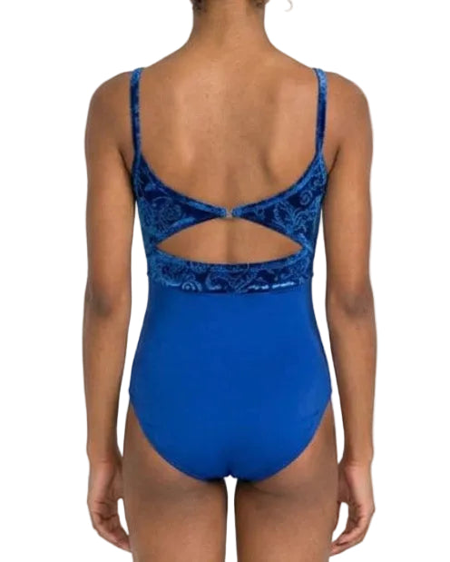 Royal Blue Velvet Leotard - Ainslie Wear