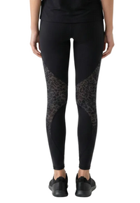 Leggings with Leopard Print Mesh - Bloch
