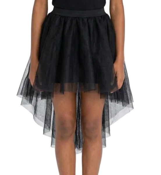 Black Tule High Low Skirt - Balera