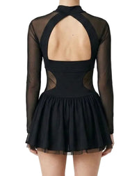 Leotard with Mesh Cut Outs and Half Skirt - Balera