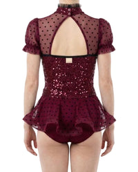 Sparkly Biketard with Polka Dot Skirt - Weissman