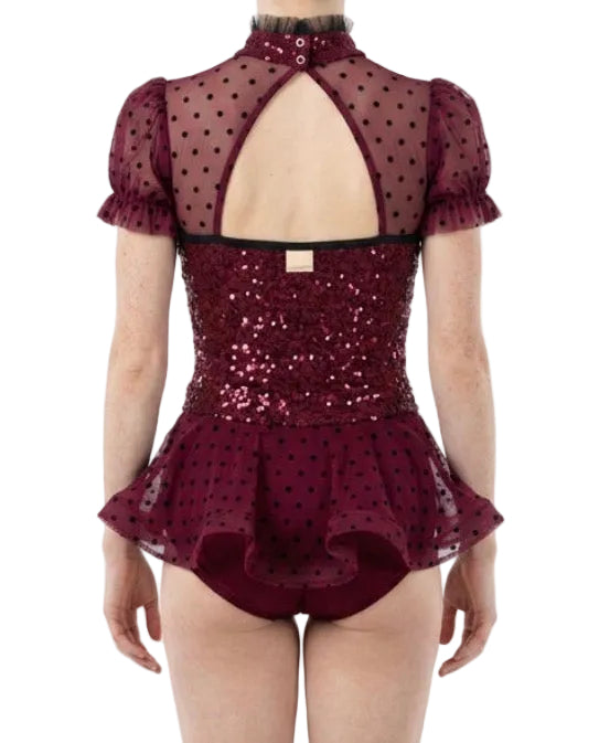 Sparkly Biketard with Polka Dot Skirt - Weissman