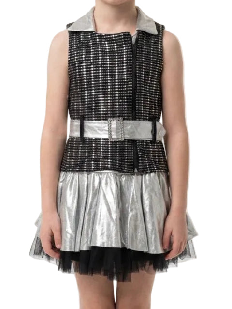 Silver dress with Sparkly Jacket - Weissman
