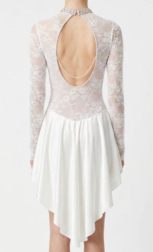 White Lace Long Sleeve with Half Skirt - Knights