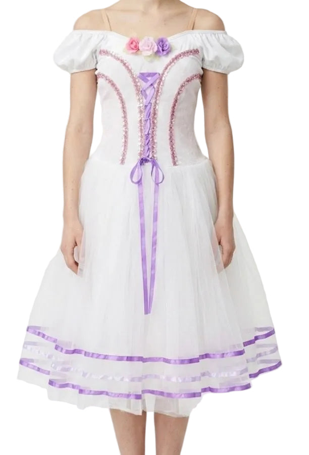 White Peasant Dress - Victoria Dance