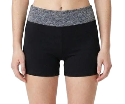 Black Jazz Shorts with Grey Waist Band