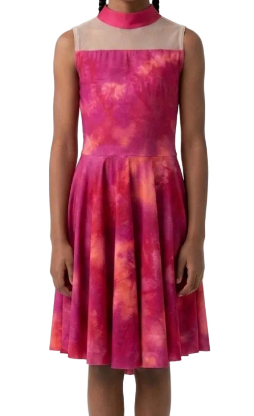 Mock Neck Sleeveless Dress - CamelDance