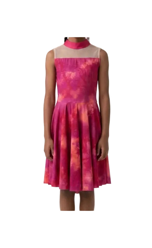Mock Neck Sleeveless Dress - CamelDance