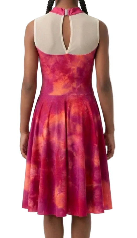 Mock Neck Sleeveless Dress - CamelDance