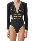 Long Sleeve Army Style Leotard