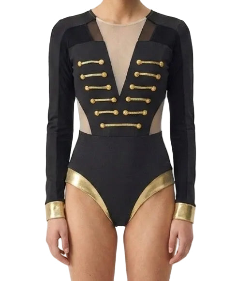 Long Sleeve Army Style Leotard