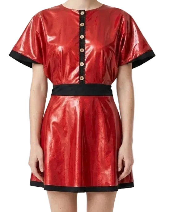 Red and Blue Surprise Dress - CamelDance