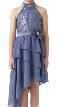 Blue High Low Maxi Dress- Weissman