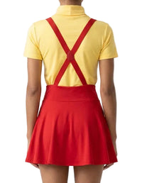 Short Sleeve Polo with Skirt and Suspenders