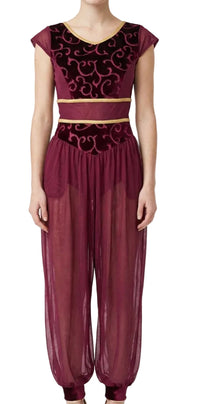 Burgundy Genie Pant Suit - CamelDance
