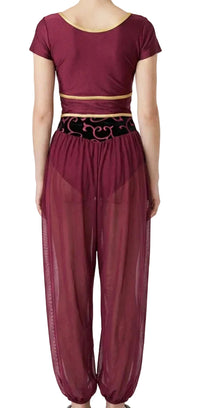 Burgundy Genie Pant Suit - CamelDance