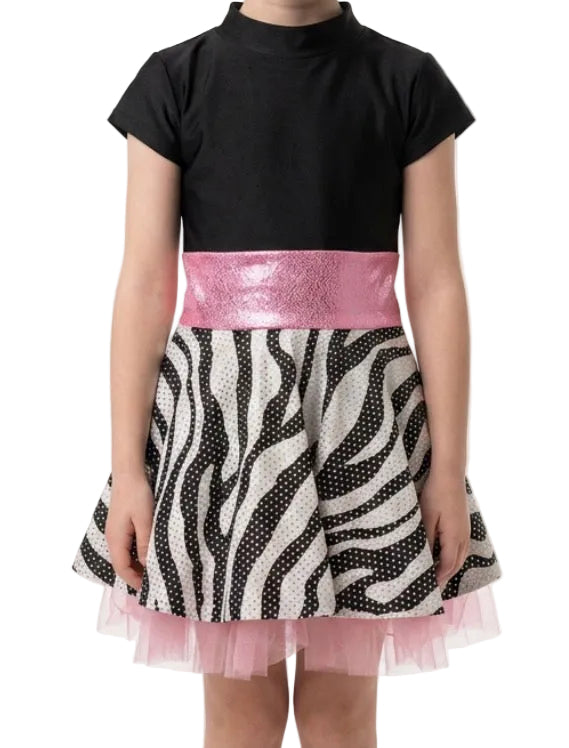 Zebra Patterned Dress - CamelDance