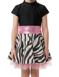 Zebra Patterned Dress - CamelDance