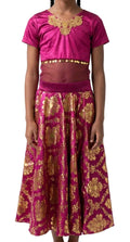 Burghundy and Gold Dress