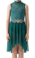 Green High Low Dress - Weissman