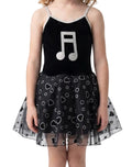 Black Music Note Dress - Knights