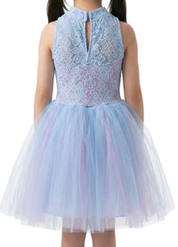 Blue Romantic Tutu with Pink Underlay - CamelDance
