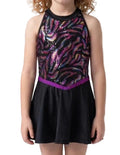 Black and Purple and Sequence Dress - Revolution