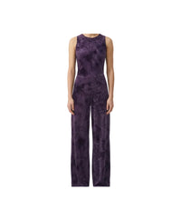 Purple and Black Tye Dye Pant Suit - CamelDance