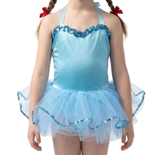 Baby Blue Satin Tutu - American Dancewear