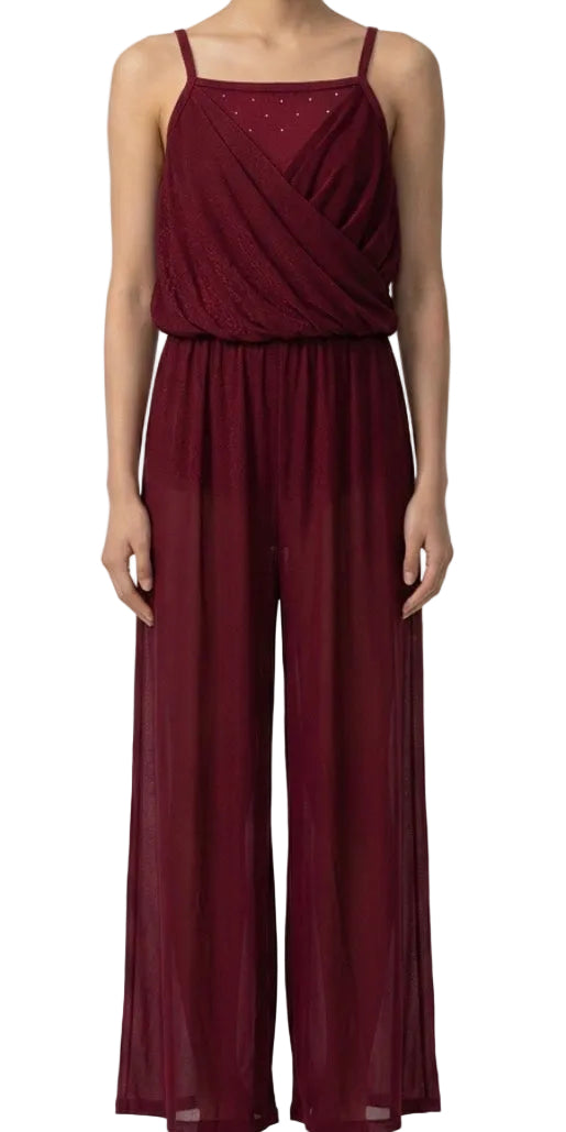 Burghundy Pant Suit - Layla's Dance