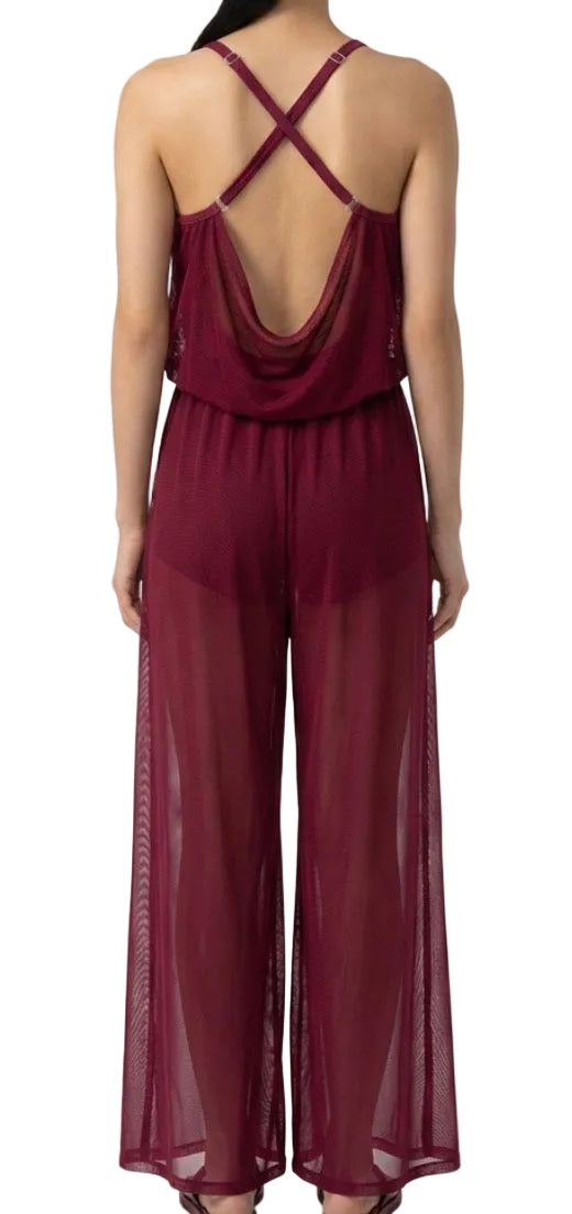 Burghundy Pant Suit - Layla's Dance