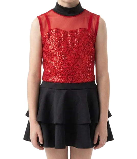 Tightrope Red and Black Dress - Weissman