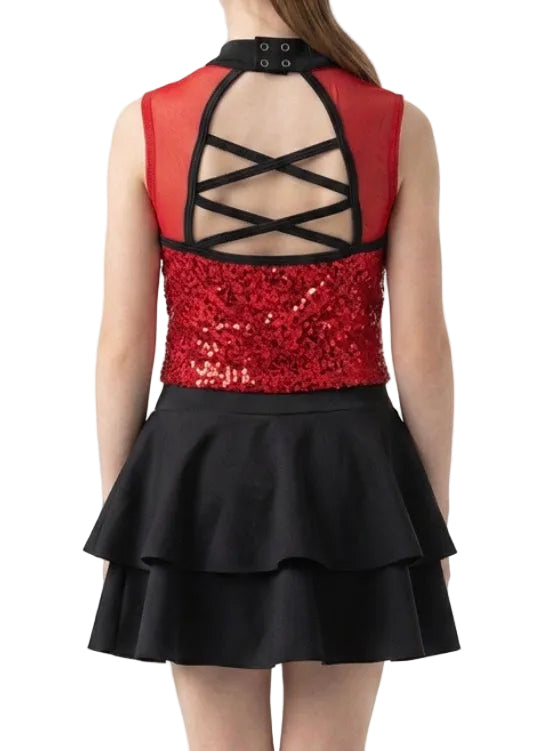 Tightrope Red and Black Dress - Weissman