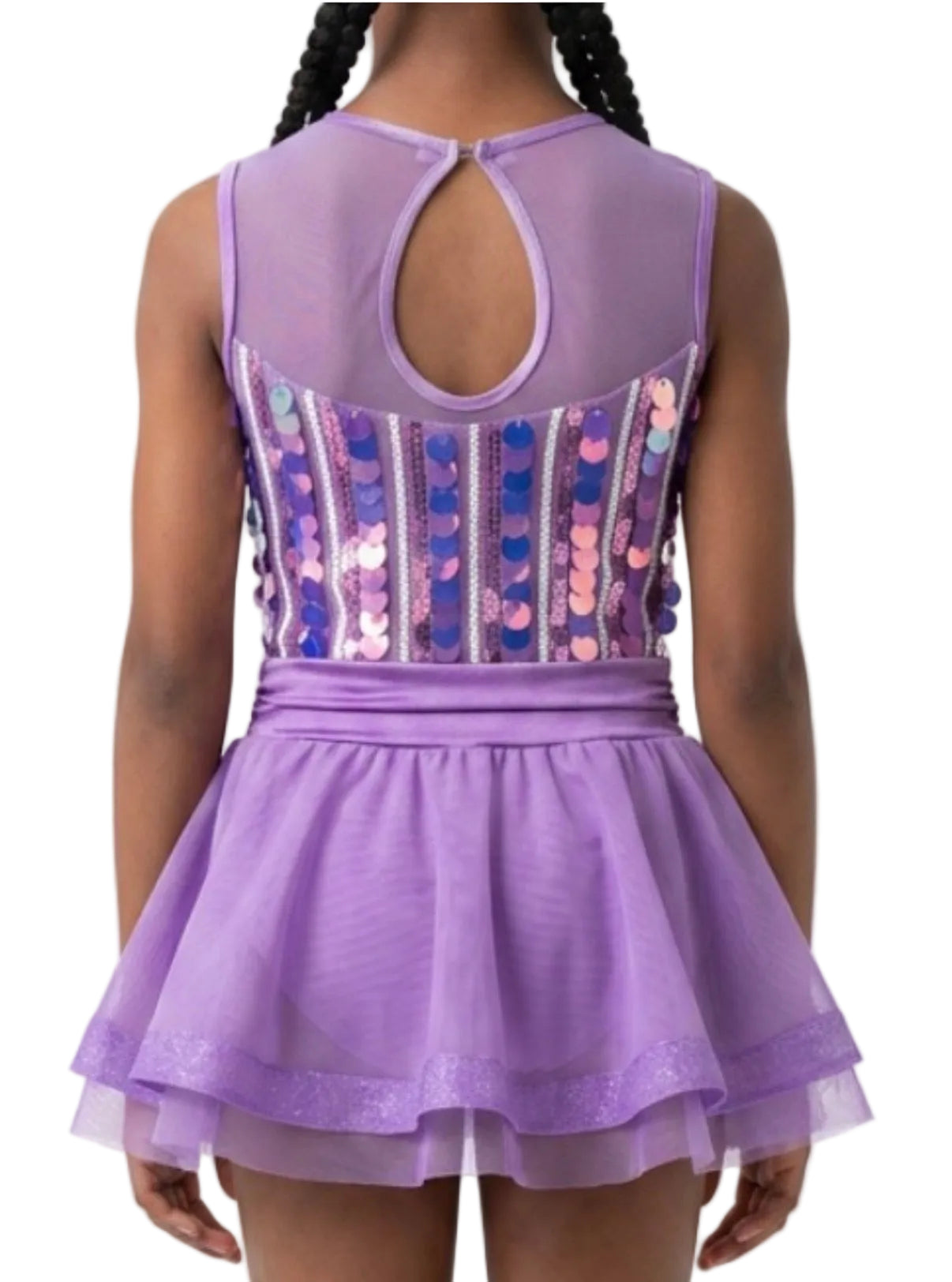 Purple Dress with Large Sequence