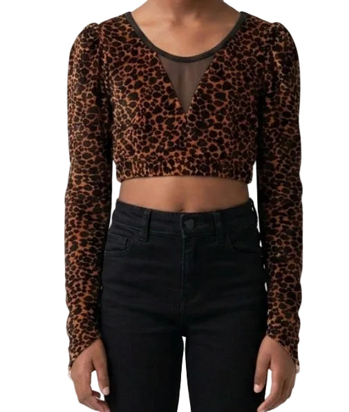 Cheetah Crop Top - CamelDance